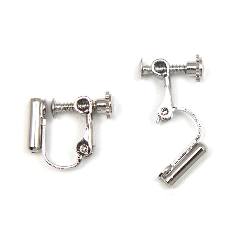 Clip-on Earring Converters and screw for Non-Pierced Ears – Bowburry