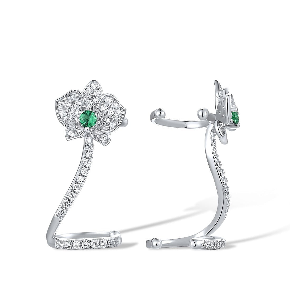 Diamante Clip-On Earrings - ANN VOYAGE