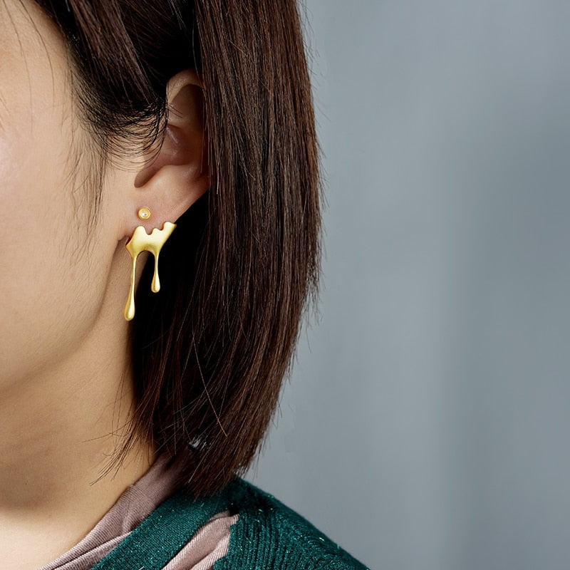 Surrey Asymmetrical Earrings - ANN VOYAGE