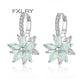 livonnia to switch FXLRY Romantic Lovely Clear Stone Flower Shape Convenient Simple Stud Earrings Copper Cubic Zirconia For Women Fashion Jewelry - ANN VOYAGE