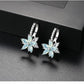 livonnia to switch FXLRY Romantic Lovely Clear Stone Flower Shape Convenient Simple Stud Earrings Copper Cubic Zirconia For Women Fashion Jewelry - ANN VOYAGE