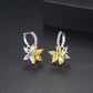 livonnia to switch FXLRY Romantic Lovely Clear Stone Flower Shape Convenient Simple Stud Earrings Copper Cubic Zirconia For Women Fashion Jewelry - ANN VOYAGE