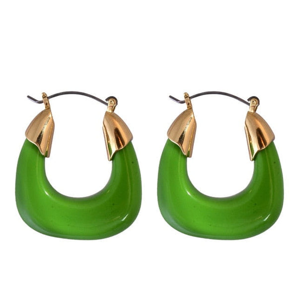 Mangalore Acrylic Hoop Earrings – ANN VOYAGE